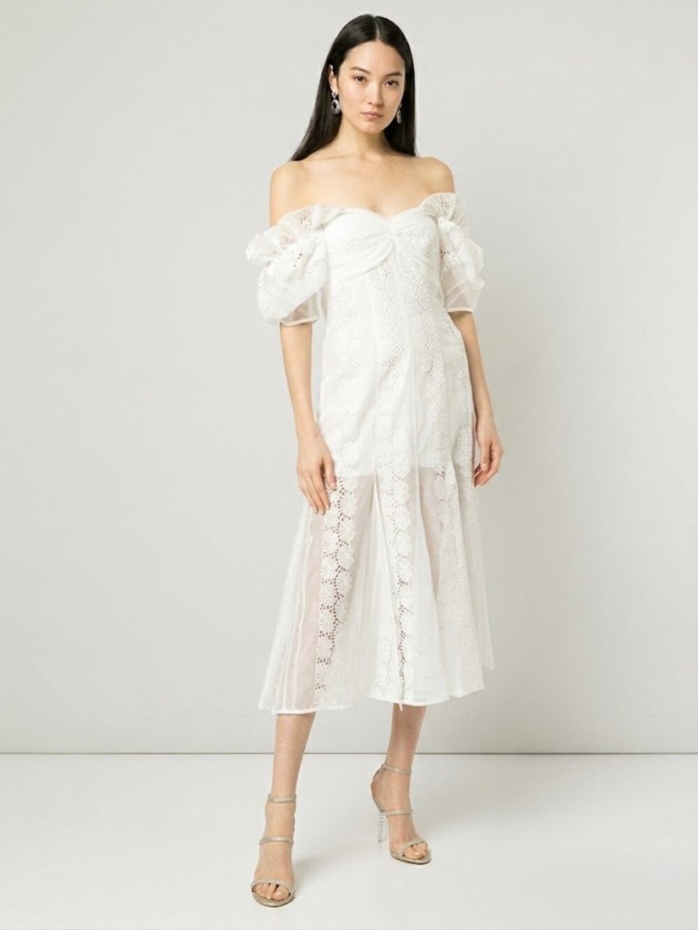 Alice McCall "About You" White Midi Dress White – Size US 10 / EU 42